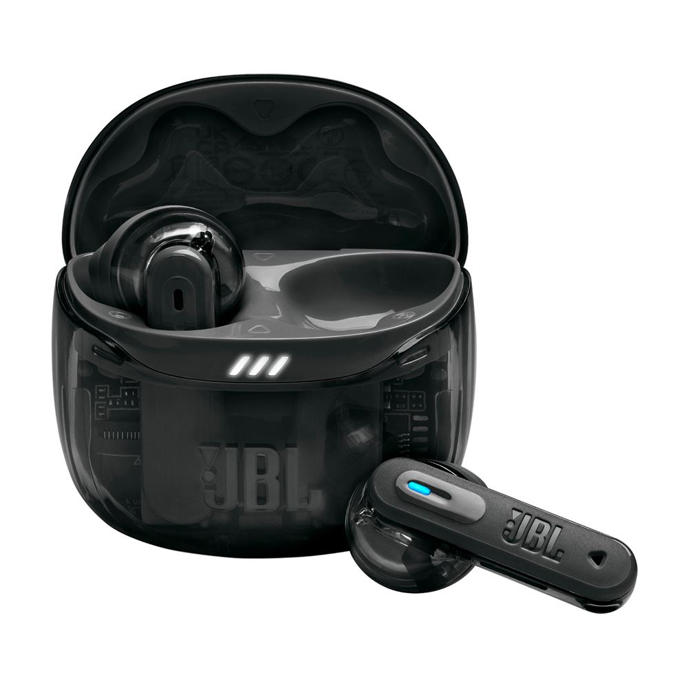 Image : JBL Tune Flex 2 Ghost Edition Noir fantôme - Ecouteurs sans fil