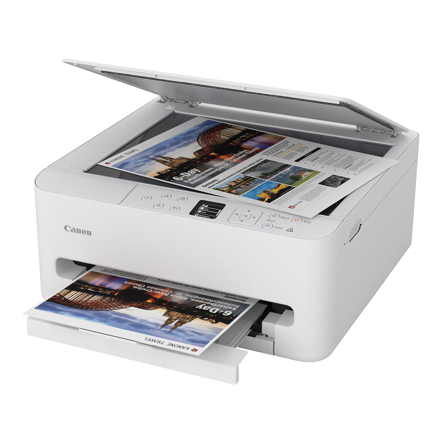 Image : Canon Pixma TS6550i Blanc - Imprimante multifonctions