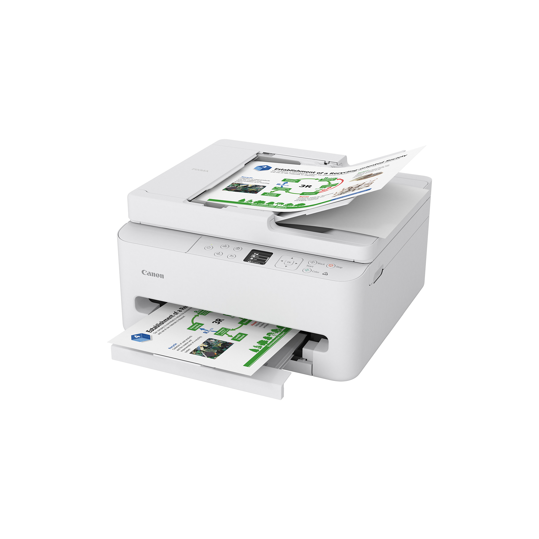 Image : Canon Pixma TS7550i Blanc - Imprimante multifonctions