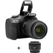 Image : CANON EOS 2000D + EF-S 18-55 IS II + EF 50mm Appareil photo Reflex