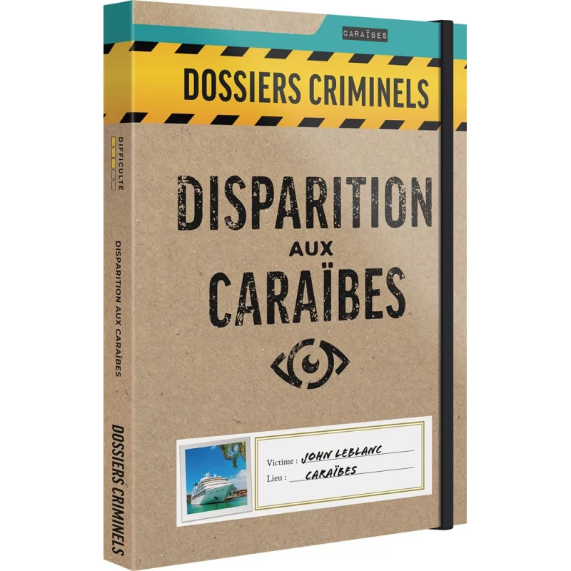 Image : Asmodee Dossiers Criminels Disparition aux Caraïbes