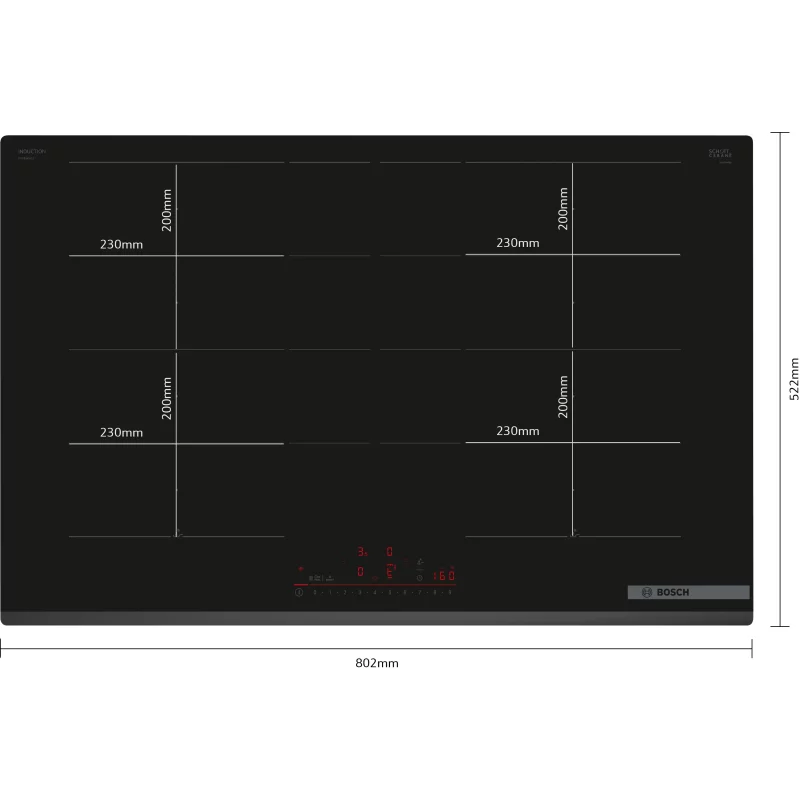 Image : Bosch PXY83KHC1E - Table de cuisson induction