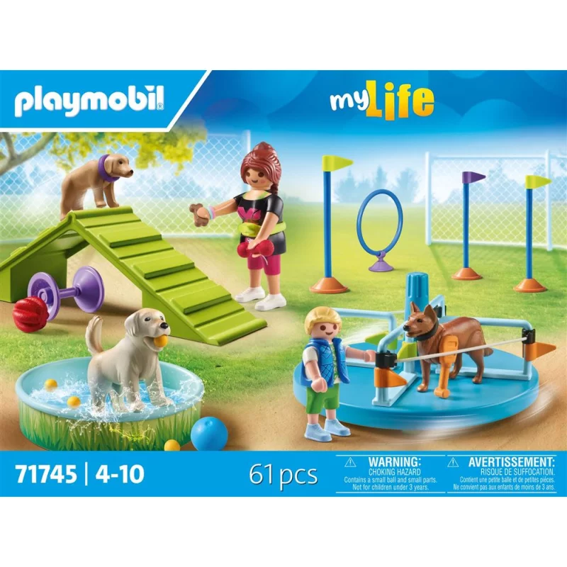 Image : Playmobil My Life 71745 Aire de jeux pour chiens et personnages