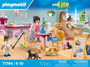 Image : Playmobil My Life 71744 Bar à chats avec 6 chats et personnages