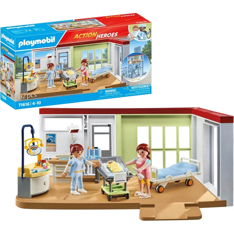 Image : Playmobil Action Heroes 71616 Chambre de maternité
