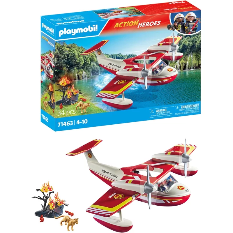 Image : Playmobil Action Heroes 71463 Hydravion avec pompier