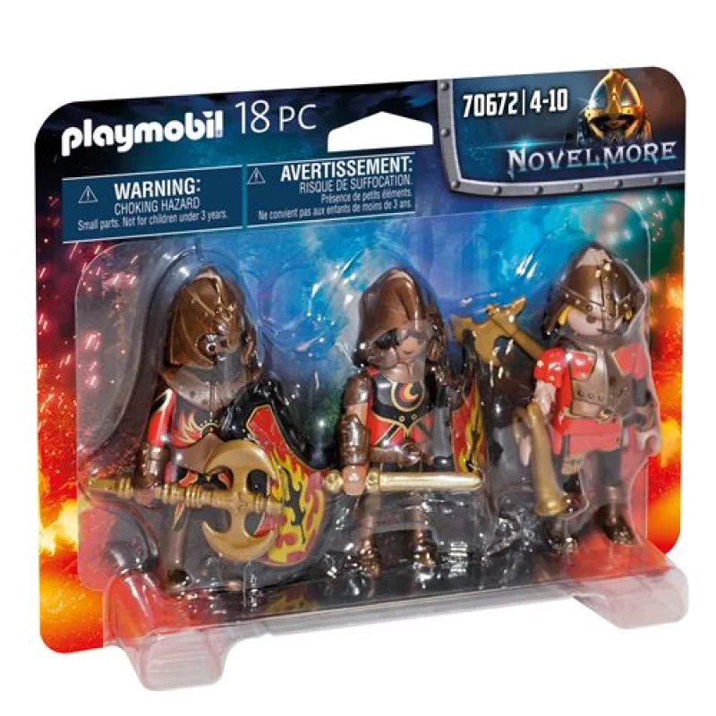Image : Playmobil Novelmore 70672 3 combattants Burnham Raiders