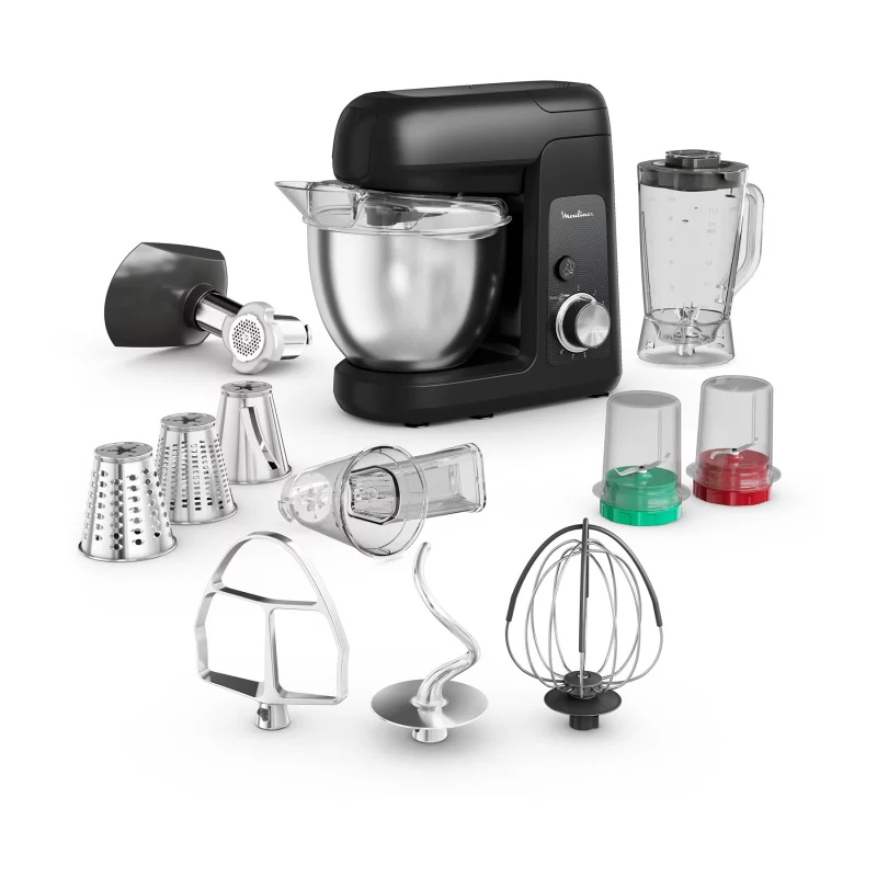 Image : MOULINEX Bake Partner noir QA525810 - Robot pâtissier