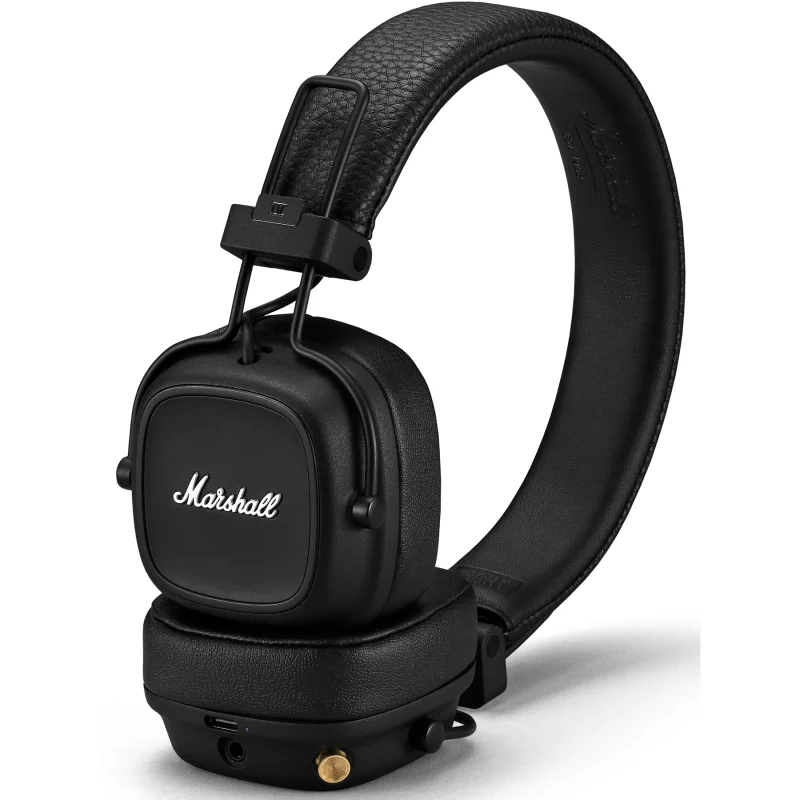 Image : Marshall Major IV Noir - Casque sans fil Bluetooth
