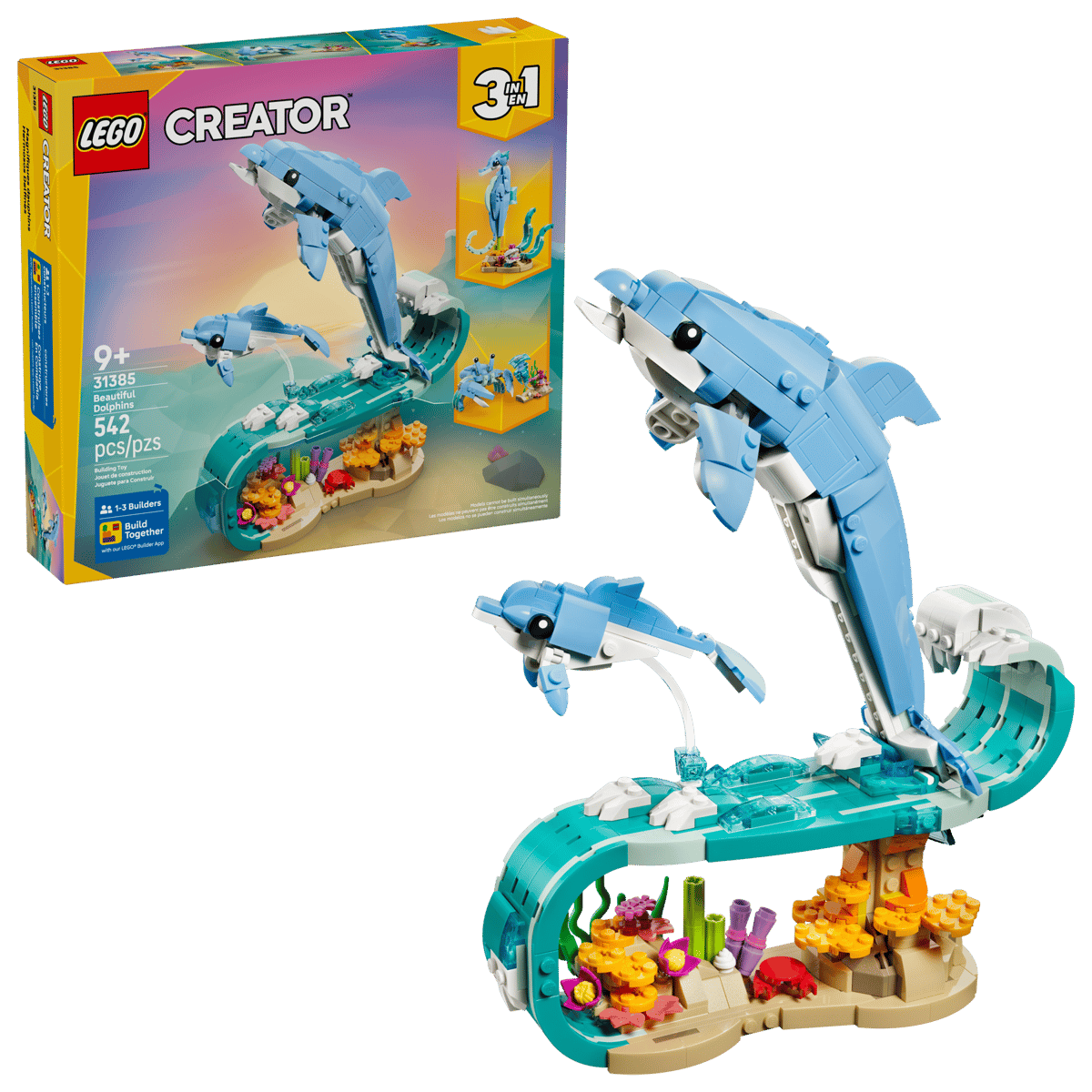 LEGO 31385 Animaux marins : les beaux dauphins Creator | Bientot en ...