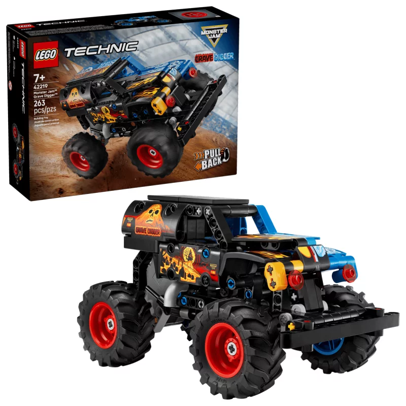 Image : LEGO 42219 Monster Jam Grave Digger - Feu et glace Technic