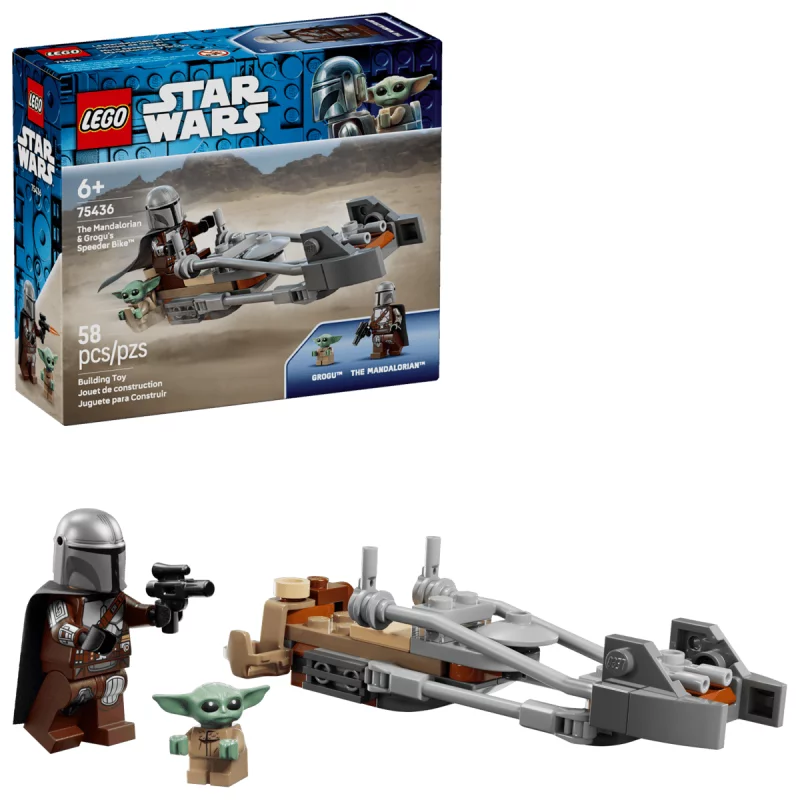 Image : LEGO 75436 Le speeder bike du Mandalorien et Grogu Star Wars