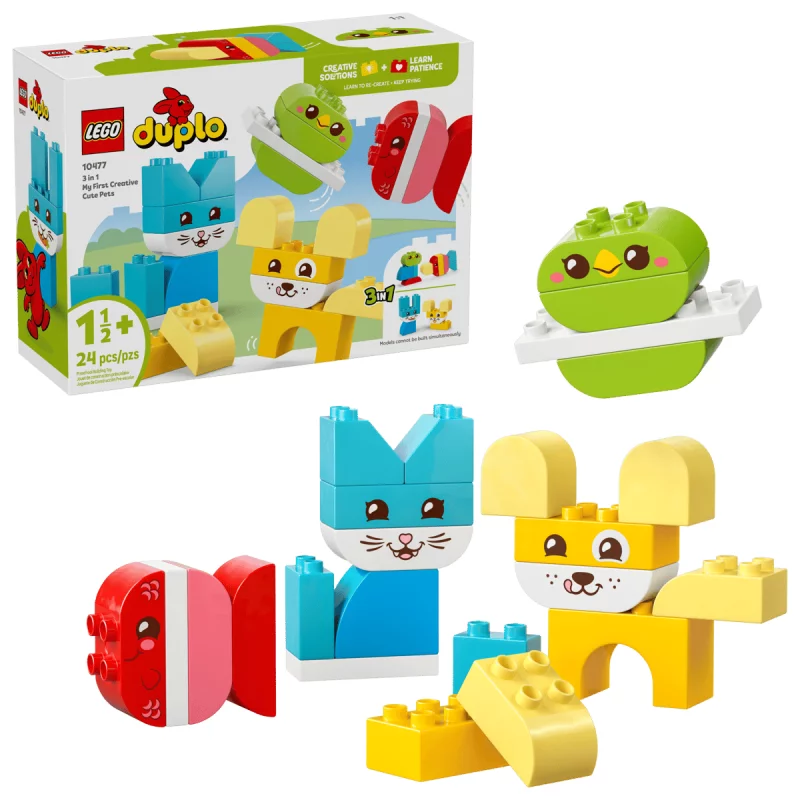 Image : LEGO DUPLO My First 10477 Les jolis animaux créatifs 3-en-1