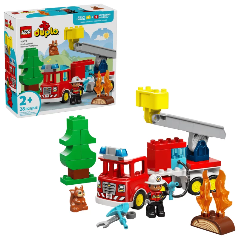Image : LEGO DUPLO Town 10473 Le camion de pompiers