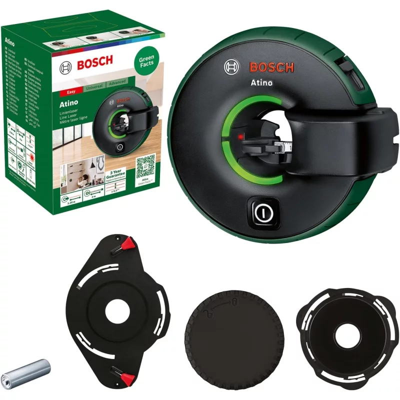 Image : Bosch Atino ligne 2.2 m + ruban 2 m - Mètre laser ligne 0603663A03