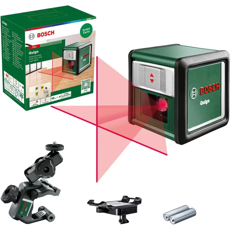 Image : Bosch Quigo rouge 10 m - Niveau laser 0603663503