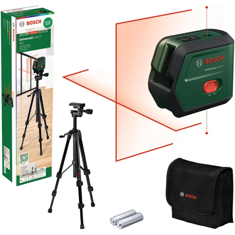 Image : Bosch UniversalLevel 2 - Niveau Laser avec Trépied - 0603663F01