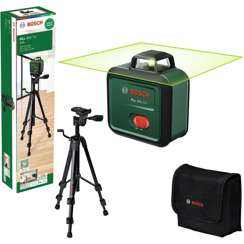 Image : BOSCH PLL 360 1G - Niveau laser à lignes vertes - 0603663M01