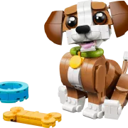 LEGO 31382 Les adorables animaux : le chiot joueur Creator 3-en-1