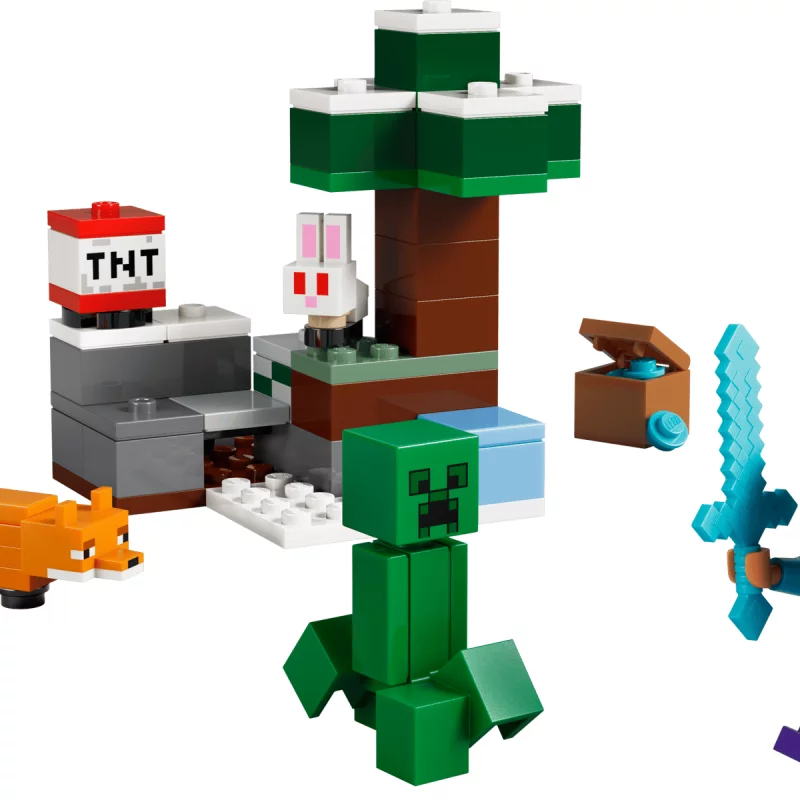 Image : LEGO 21583 Les aventures de Steve dans la taïga Minecraft