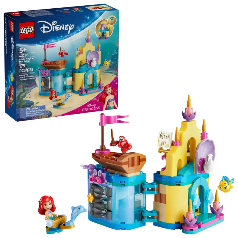 Image : LEGO 43285 Le palais magique d'Ariel miniature Disney Princess