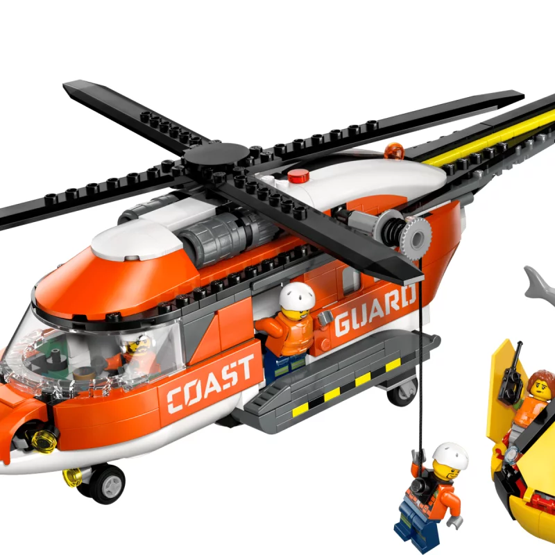 Image : LEGO 60503 L'hélicoptère des garde-côtes City