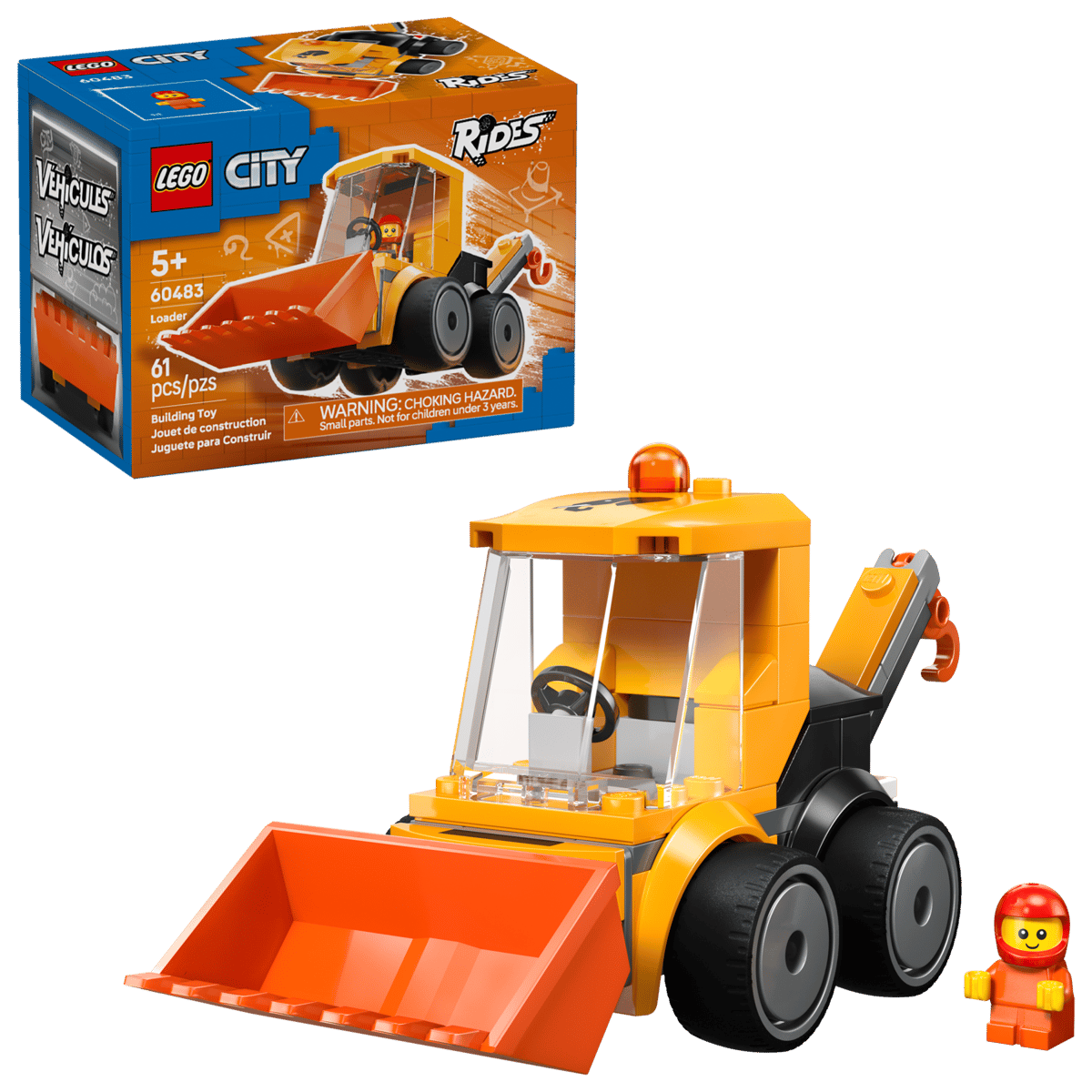 Image : LEGO City 60483 Véhicules - La chargeuse de chantier