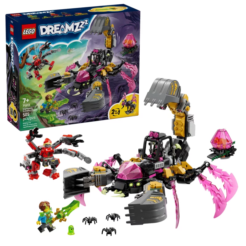 Image : LEGO 71513 La pelleteuse scorpion des cauchemars DREAMZzz