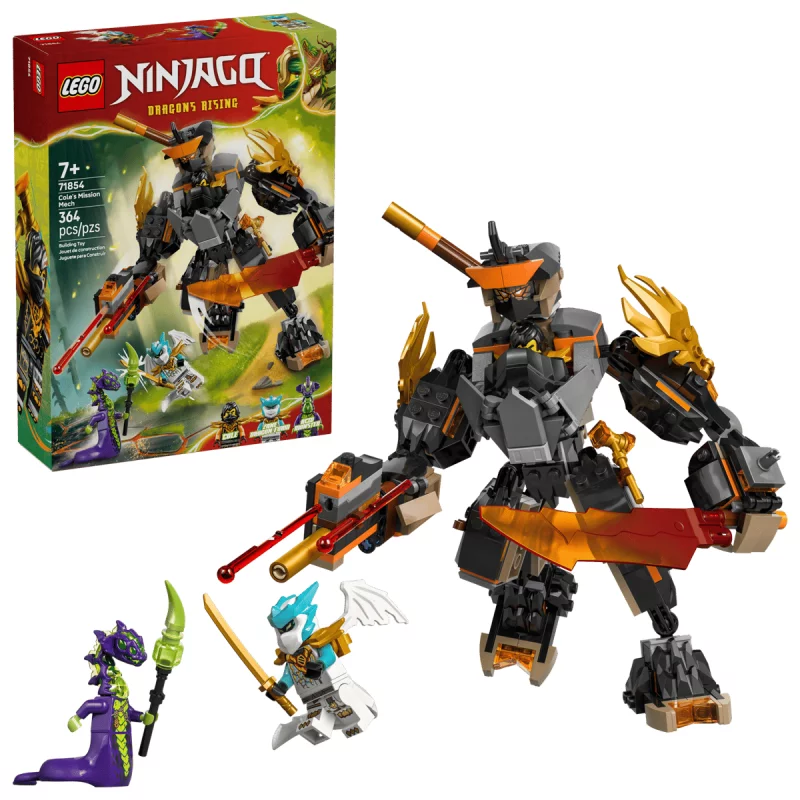 Image : LEGO 71854 La mission du robot Cole et du dragon Zane Ninjago