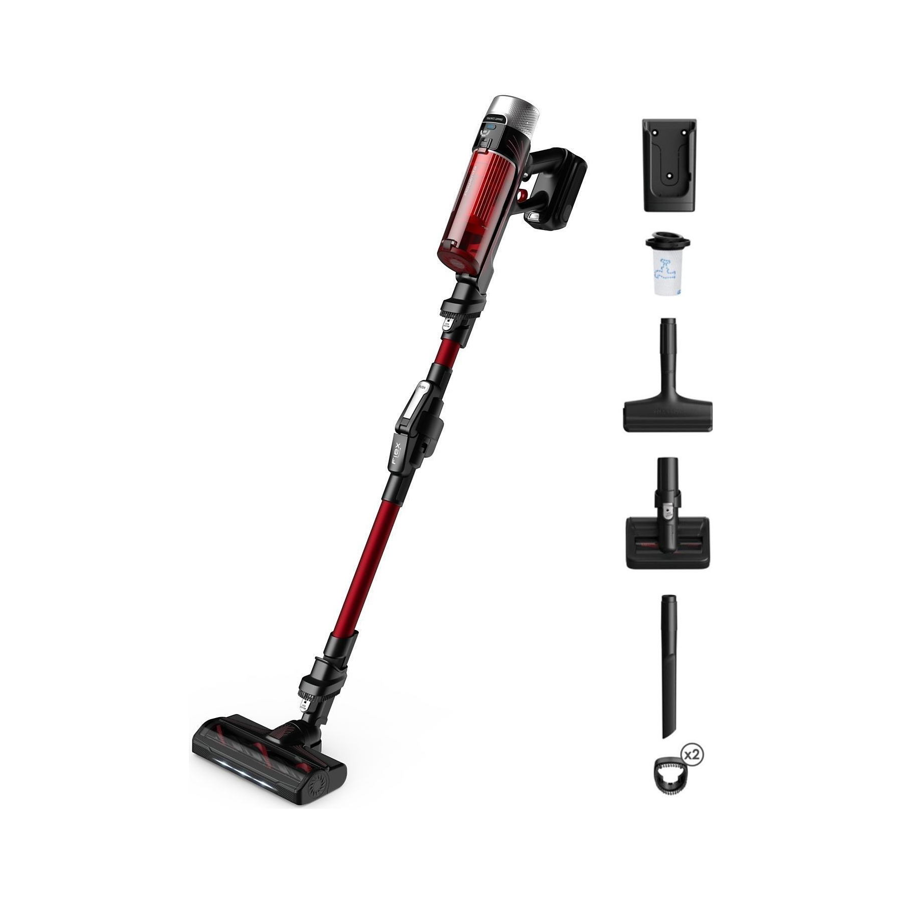 Image : ROWENTA RH2079WO X Force Flex 9.60 Kit Animal - Aspirateur balai