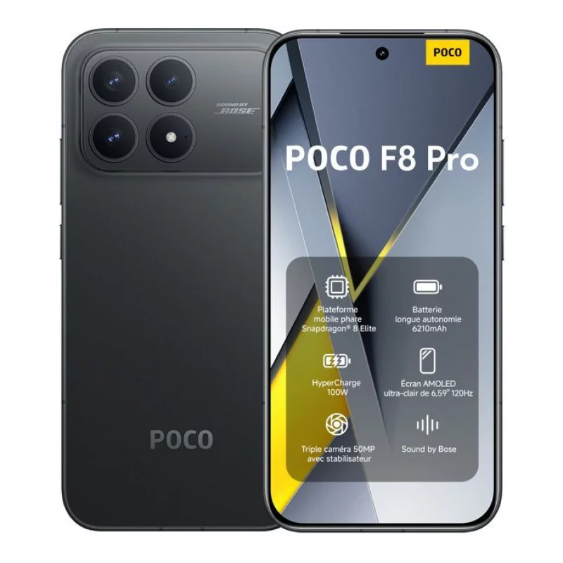 Image : XIAOMI POCO F8 Pro Noir 12 GO + 512 GO
