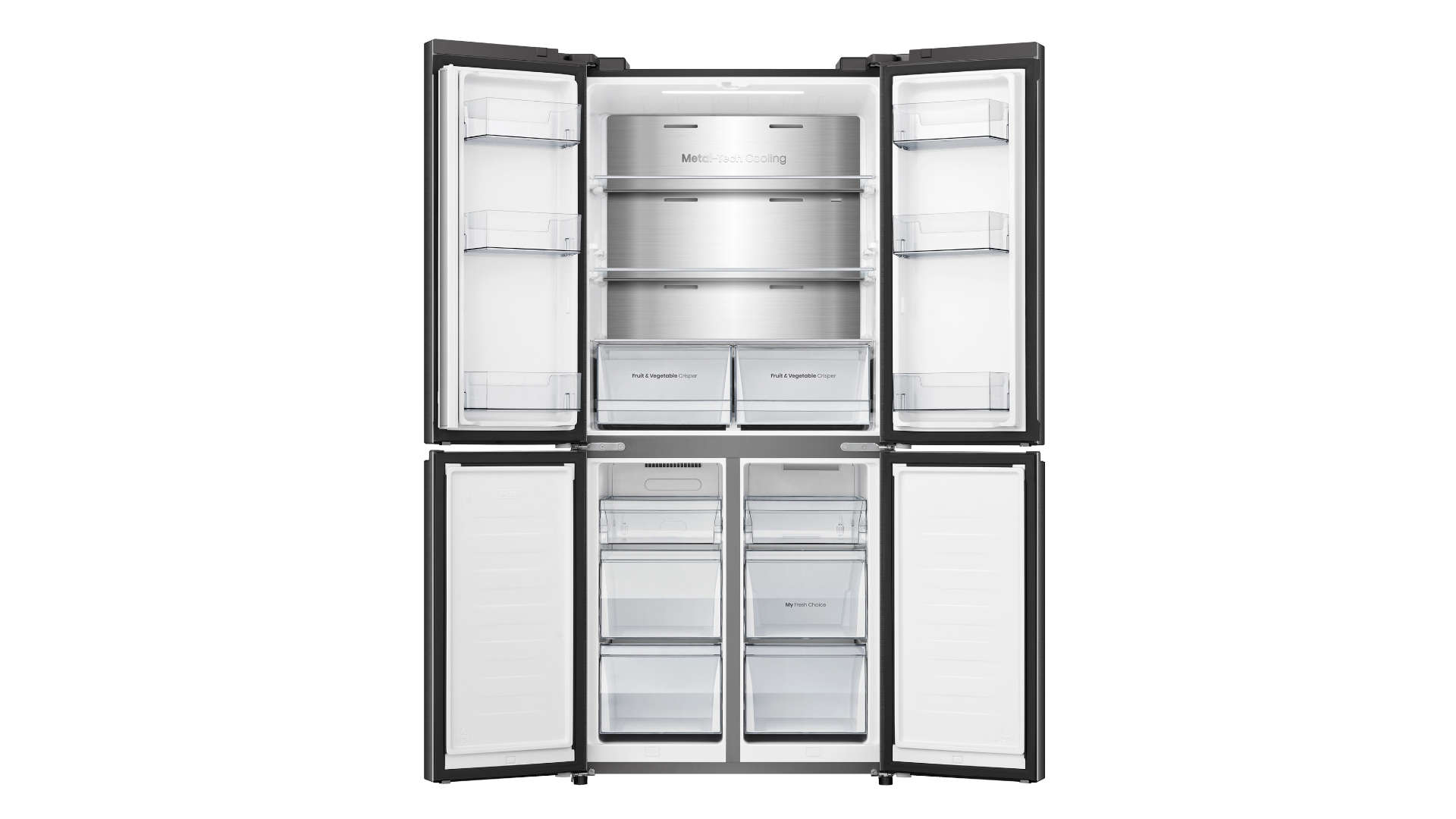 Image : HISENSE RQ5P470SAFE Noir - Réfrigérateur multi-portes