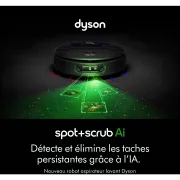 Image : Dyson Spot + Scrub AI Noir - Aspirateur robot