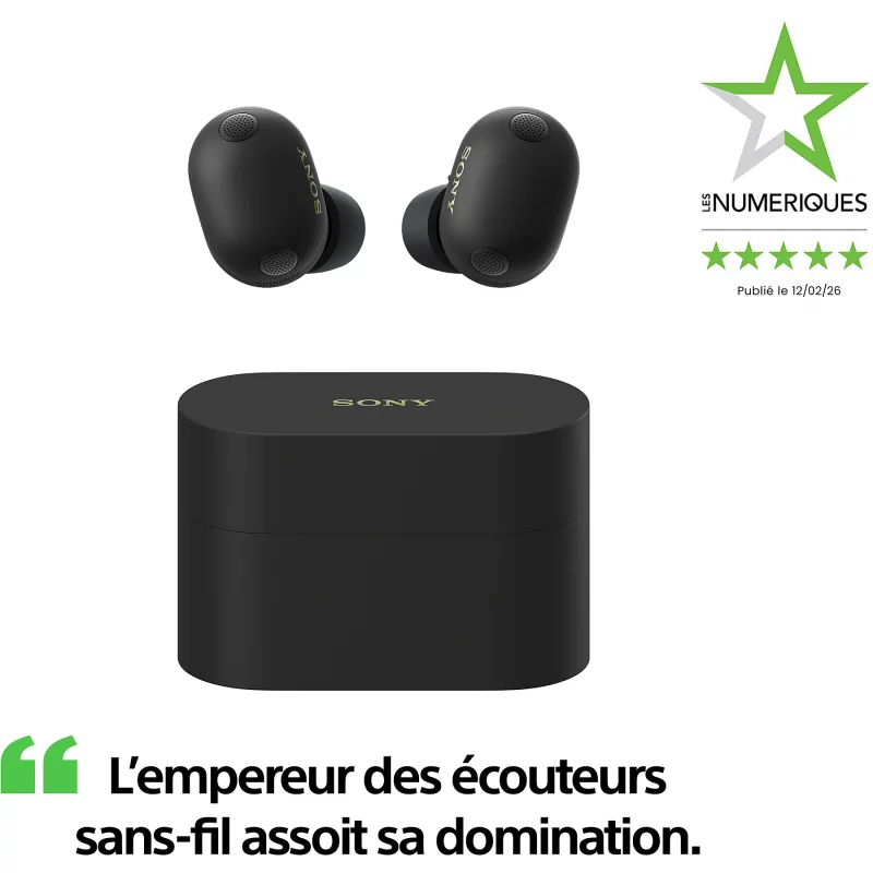 Image : SONY WF-1000XM6 Noir - Ecouteurs