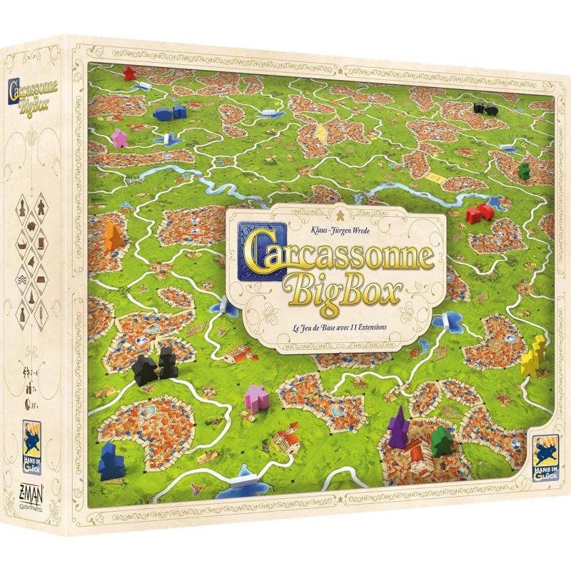 Image : Carcassonne Big Box - Jeu de stratégie Asmodee