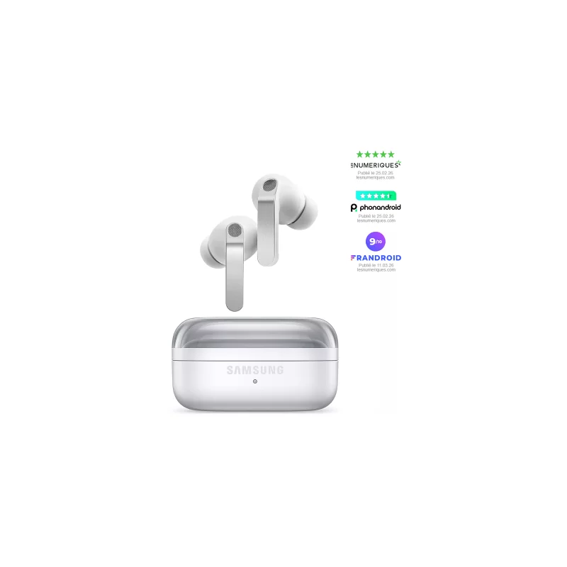Image : SAMSUNG Buds 4 Pro Blanc - Ecouteurs
