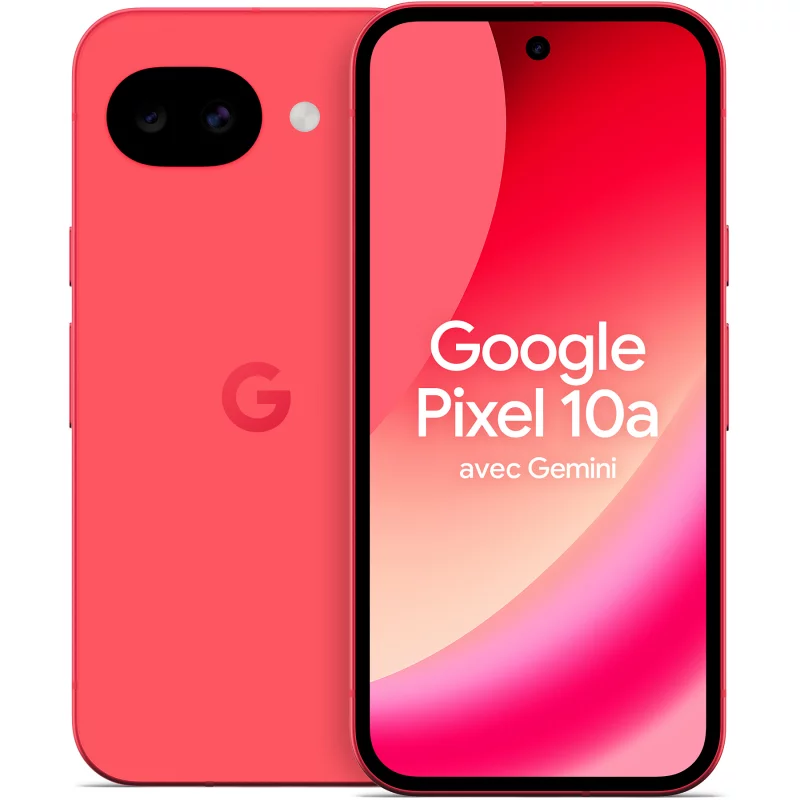 Image : GOOGLE Pixel 10a 128Go Rouge Framboise 5G - Smartphone