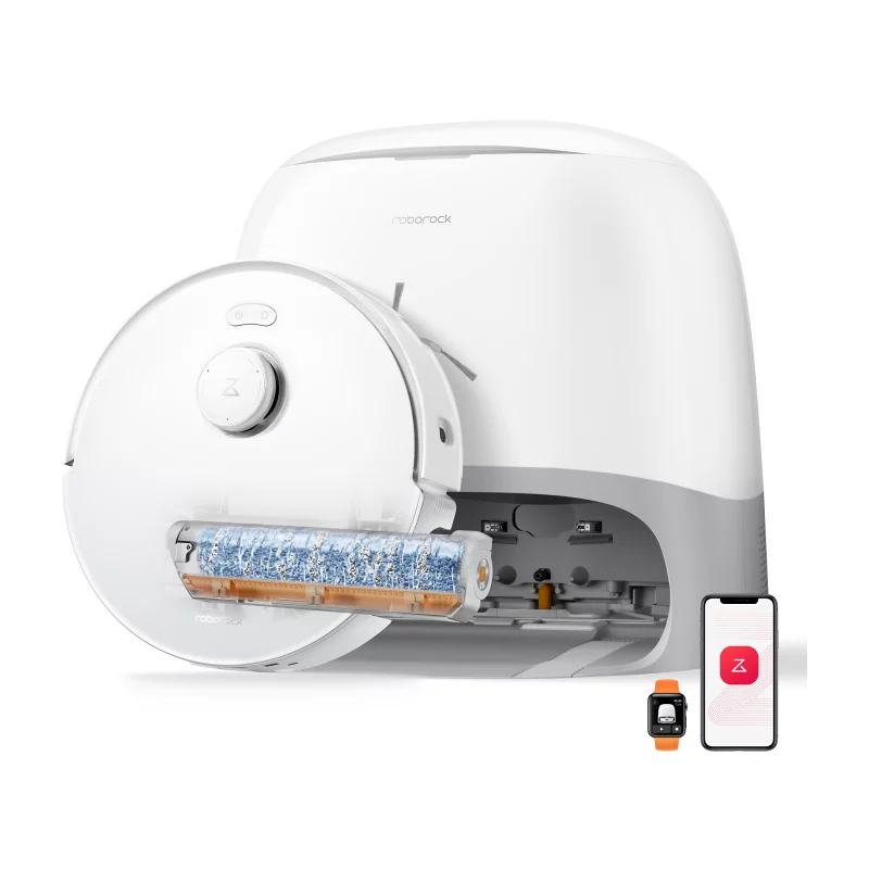 Image : ROBOROCK Qrevo Curv 2 FlowX - Robot Aspirateur Laveur