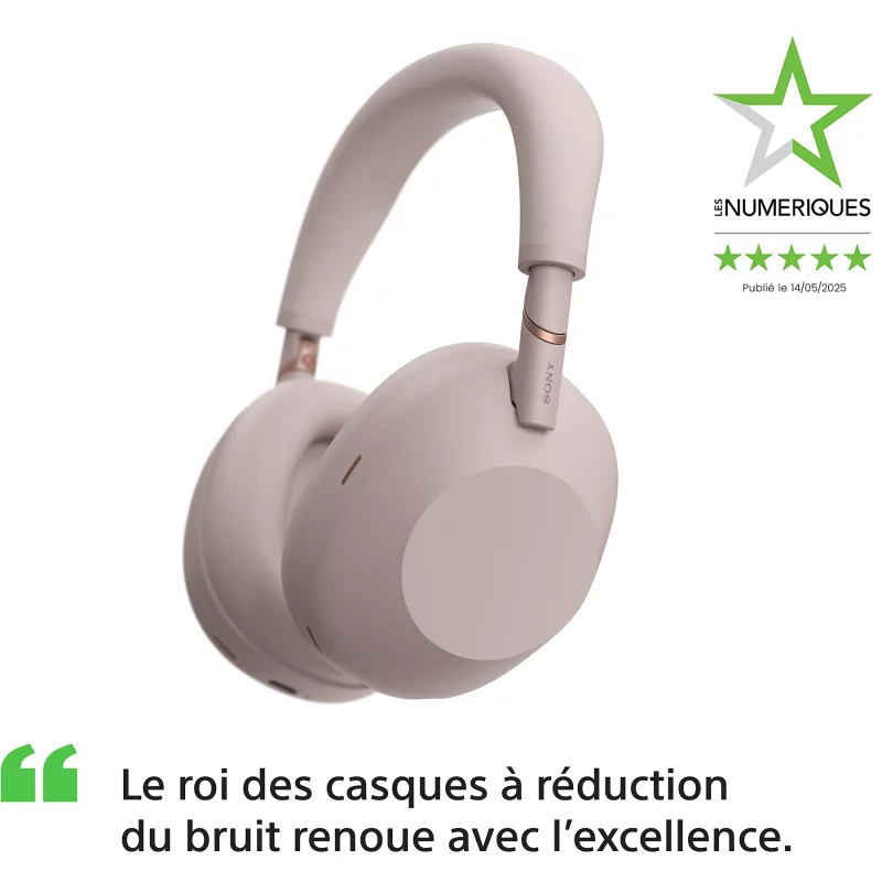 Image : SONY WH-1000XM6 IA Rose - Casque