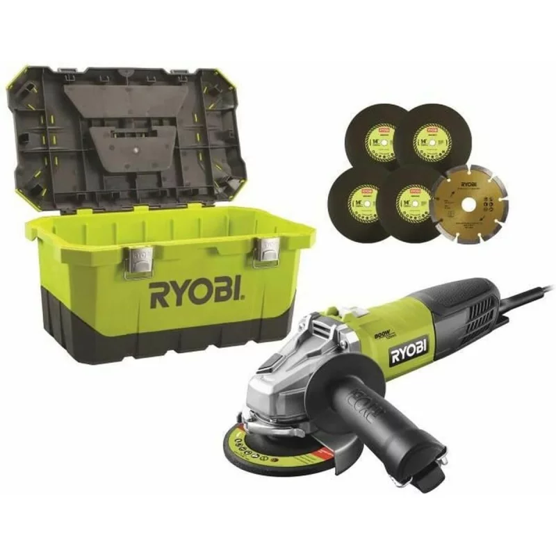 Image : RYOBI RAG800-125TA6 - Meuleuse d'angle 800 W