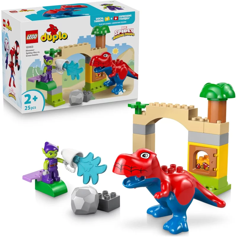 Image : LEGO 10463 Spidey-Rex contre le Bouffon Vert - Marvel