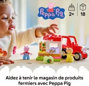 Image : LEGO DUPLO 10468 Tracteur et marché Peppa Pig