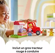 Image : LEGO DUPLO 10468 Tracteur et marché Peppa Pig