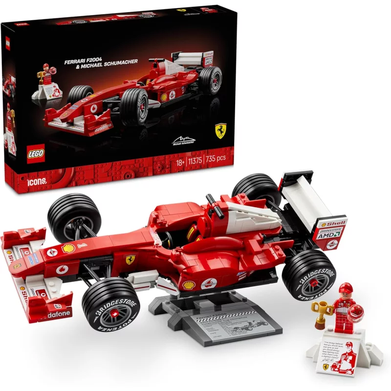 Image : LEGO 11375 Ferrari F2004 et Michael Schumacher - Icons
