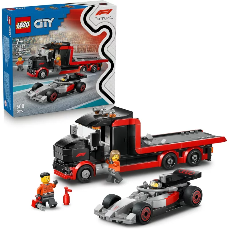 Image : LEGO 60493 Camion de F1 avec voiture de course de F1 Audi - City