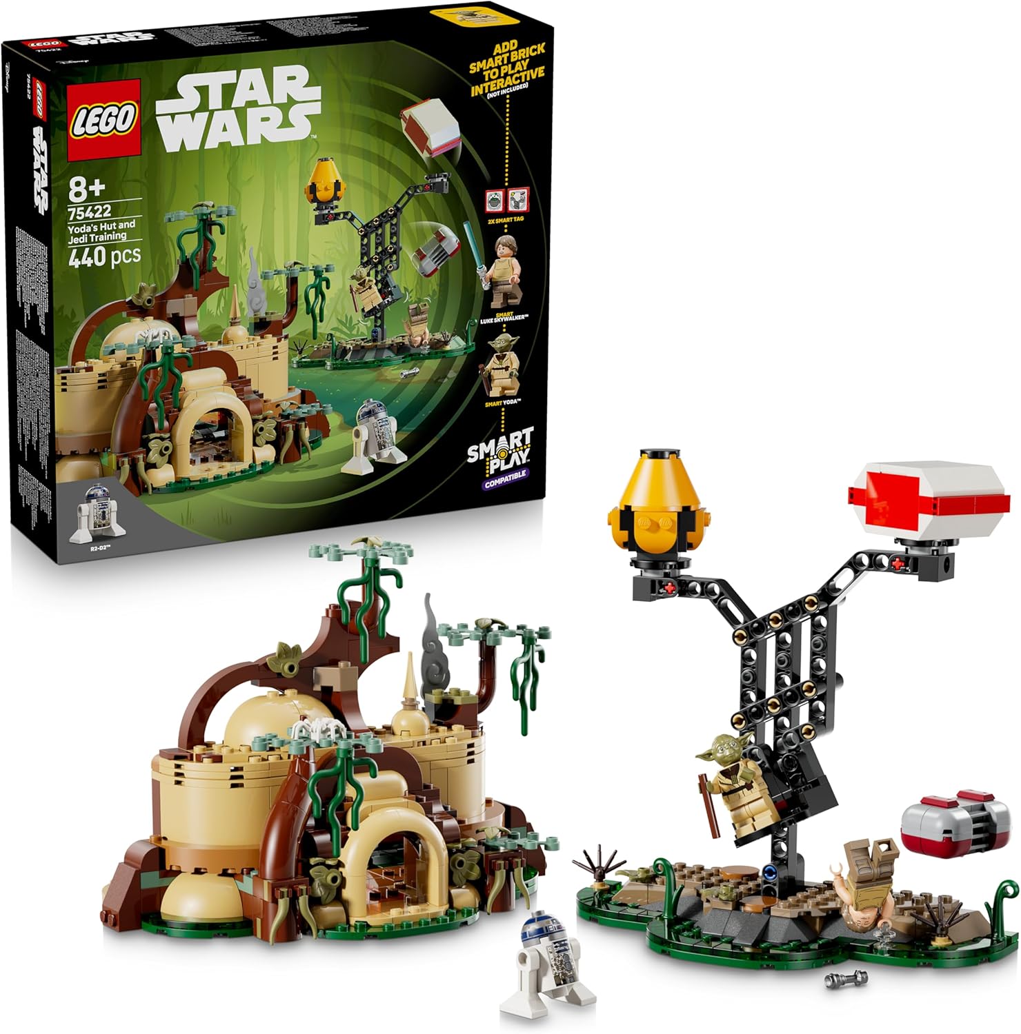Image : LEGO 75422 SMART Play: la hutte de Yoda et l'entraînement Jedi - Star Wars