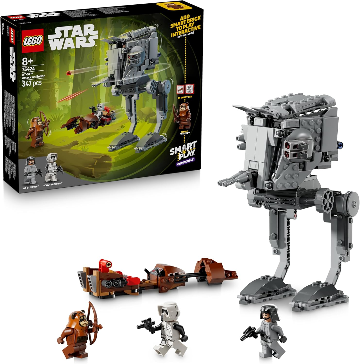 Image : LEGO 75424 SMART Play: l'attaque du AT-ST sur Endor - Star Wars