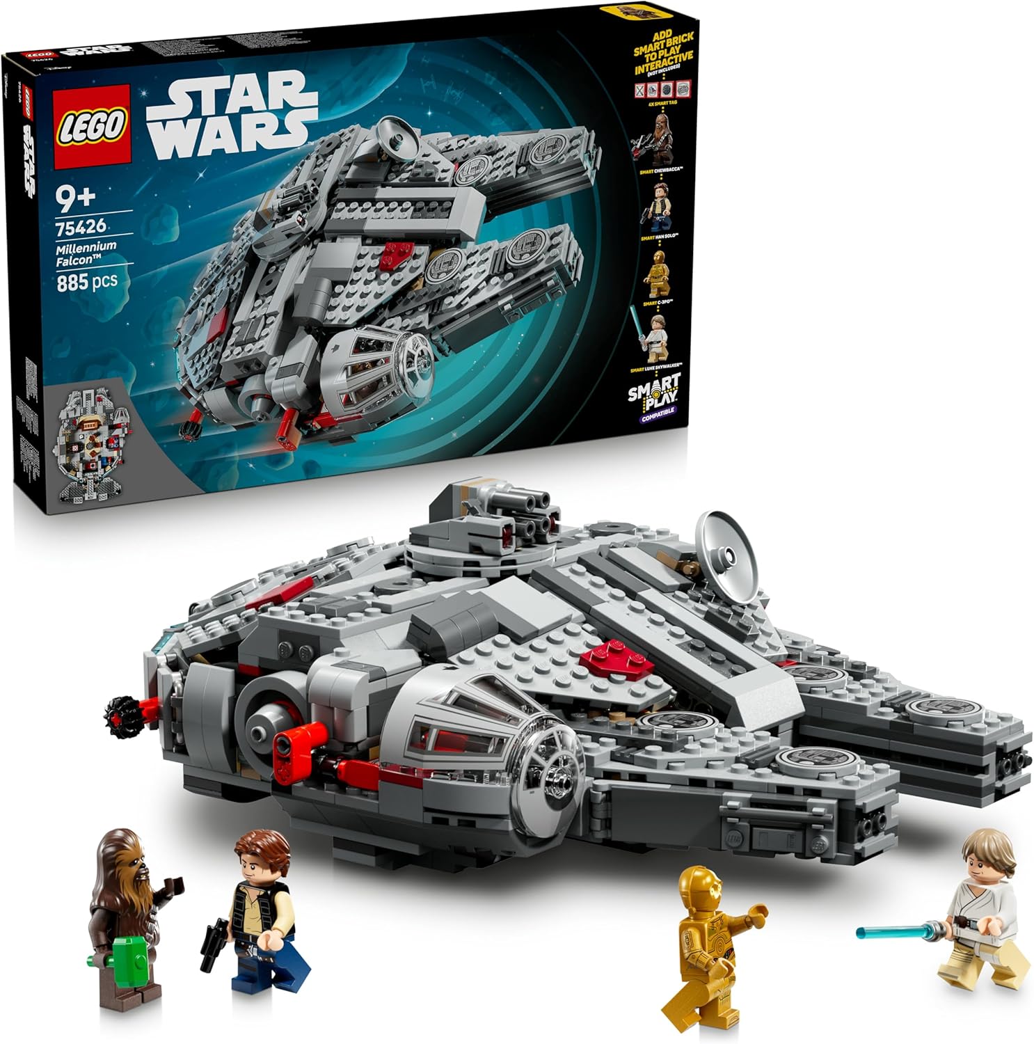 Image : LEGO 75426 SMART Play: Faucon Millenium - Star Wars
