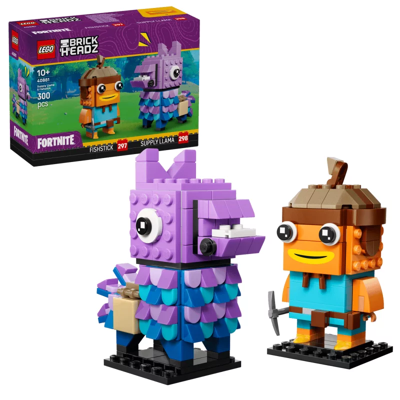 Image : LEGO 40881 Figurines de Lama de Ravitaillement et Poiscaille - Fortnite