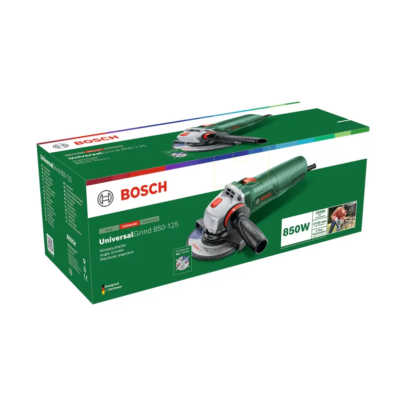 Image : Bosch UniversalGrind 850-125 + 2 disques - Meuleuse filaire 4053423319712